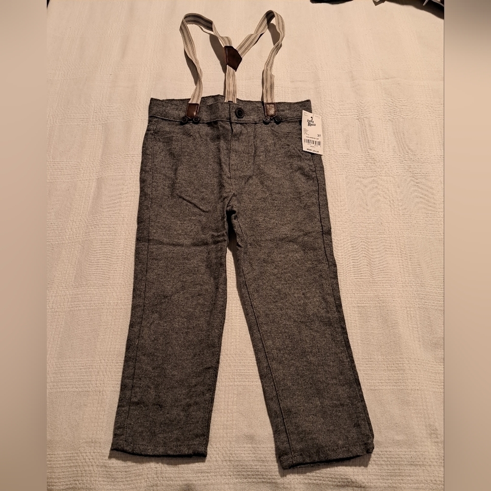 Oshkosh B'Gosh boys size 3T pants with removable suspenders, New